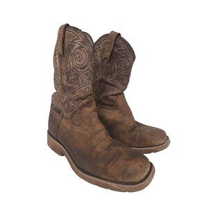 Rocky Men's Monocrepe 12" Square Toe Waterproof Western Boot Brown RKW0438 10W